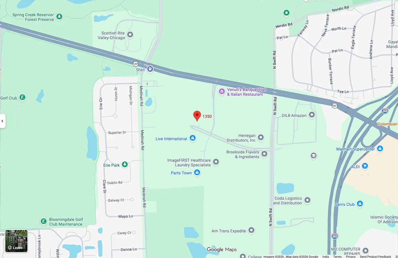 Map showing the Chicago Buywander location